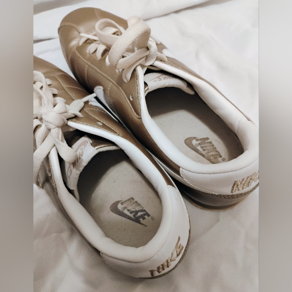 Gold Cortez Nikes - Picture 3 of 7